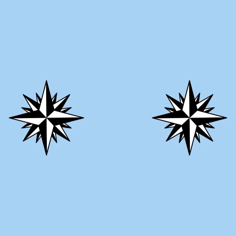 Kompass Winde Sterne