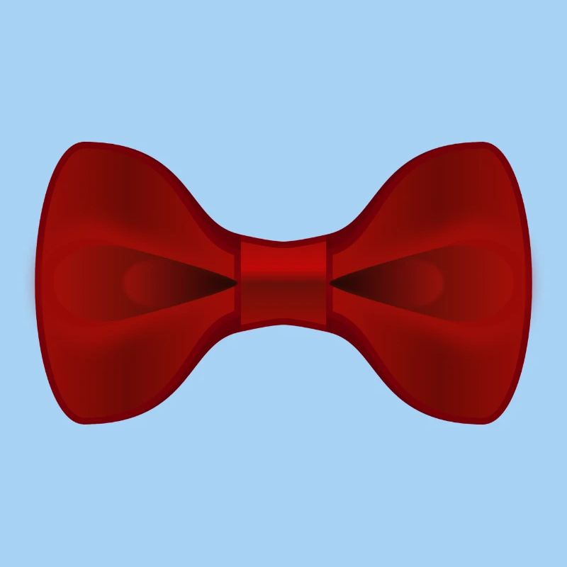 Plain Red Bow Tie