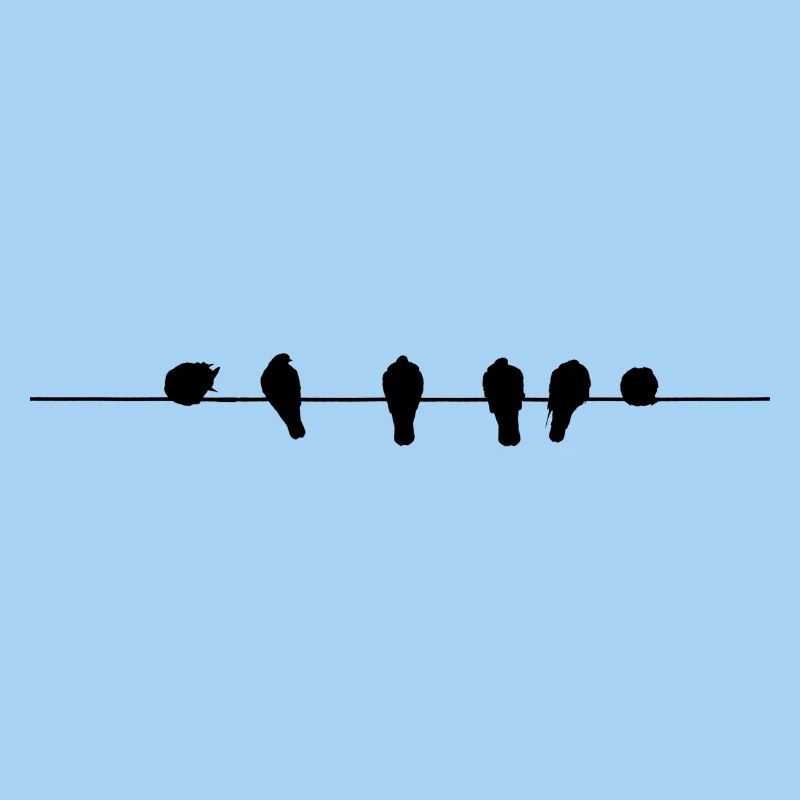 Birds on lead