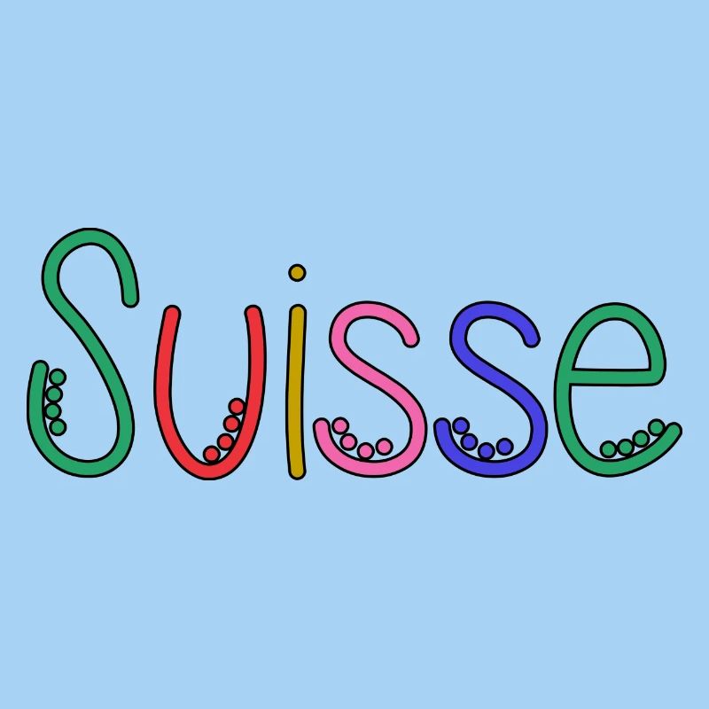 SUISSE. HUMOUR. PAYS. DRAPEAU