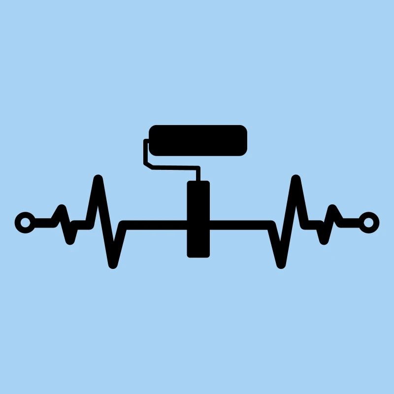 Paint Roller Heartbeat – Creativity Gift Idea