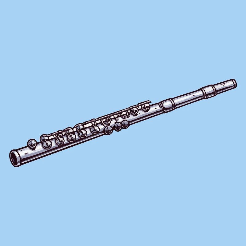 Linienflöte Illustration