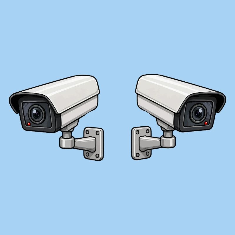Art de surveillance à double caméra
