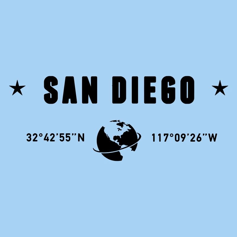 San Diego California Coordinates Earth