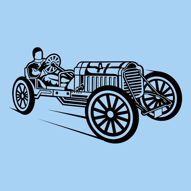 Voiture de course classique 01_schwarz
