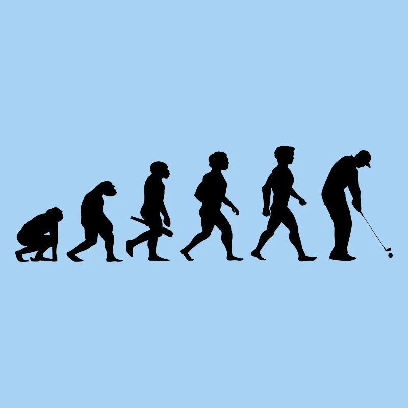 Evolution Golf Golfer Golfspieler Golfplatz