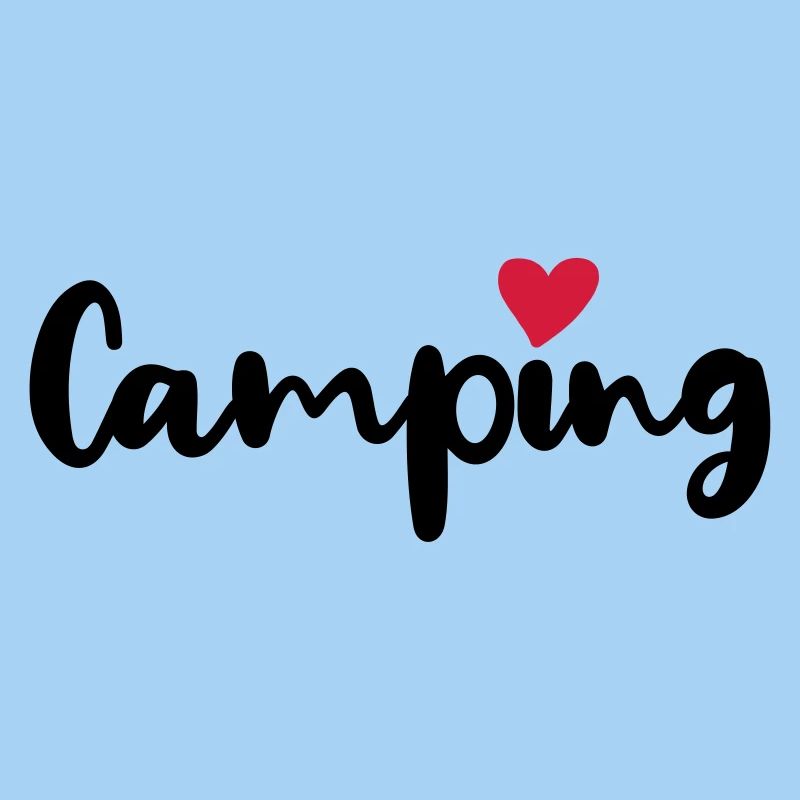 Camping Camper Herz Sommer Urlaub Wohnmobil Fan