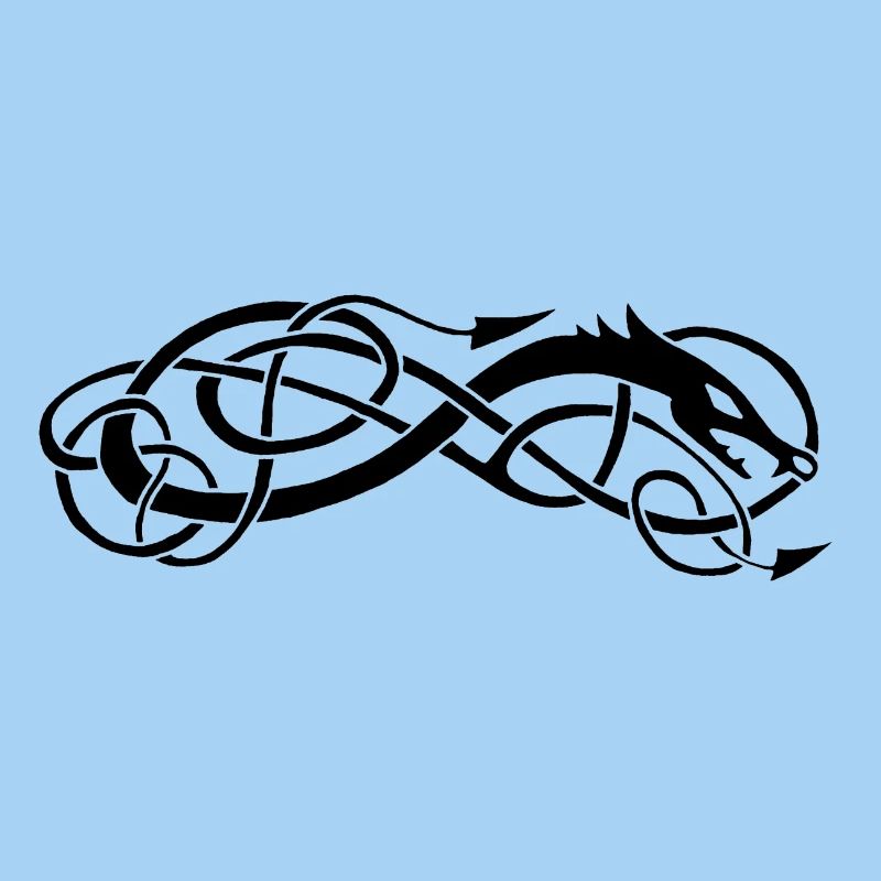 Serpent celte noir