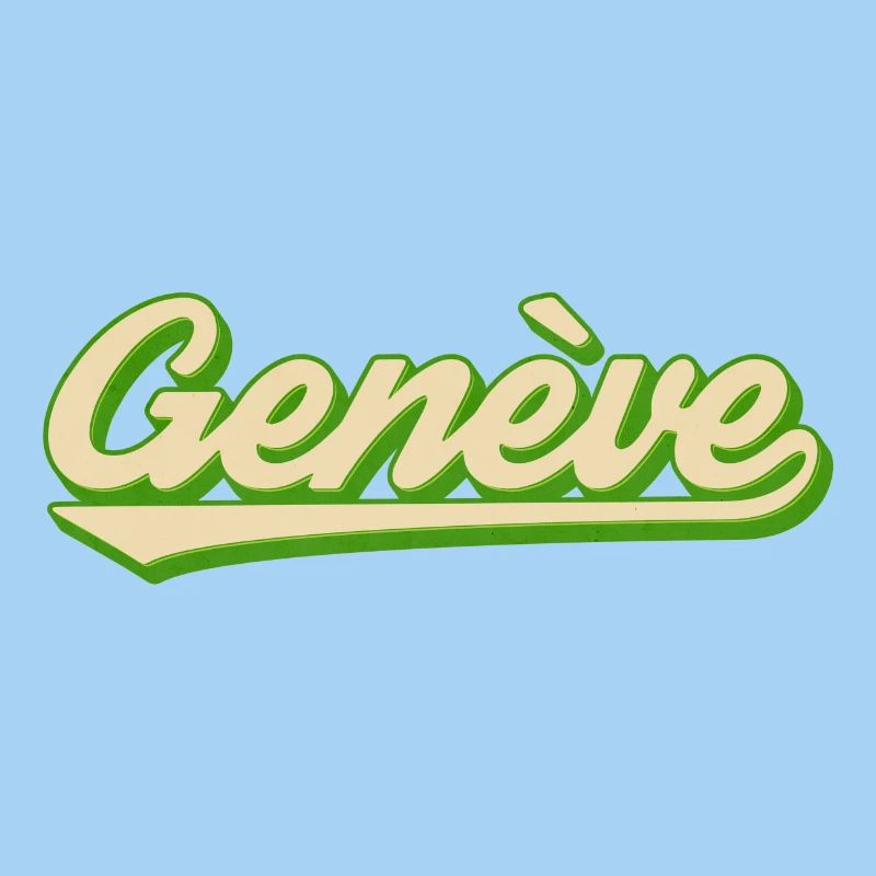 Genève Retro Script Lime