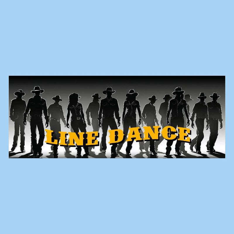 Line Dance Gruppe beim Tanzen