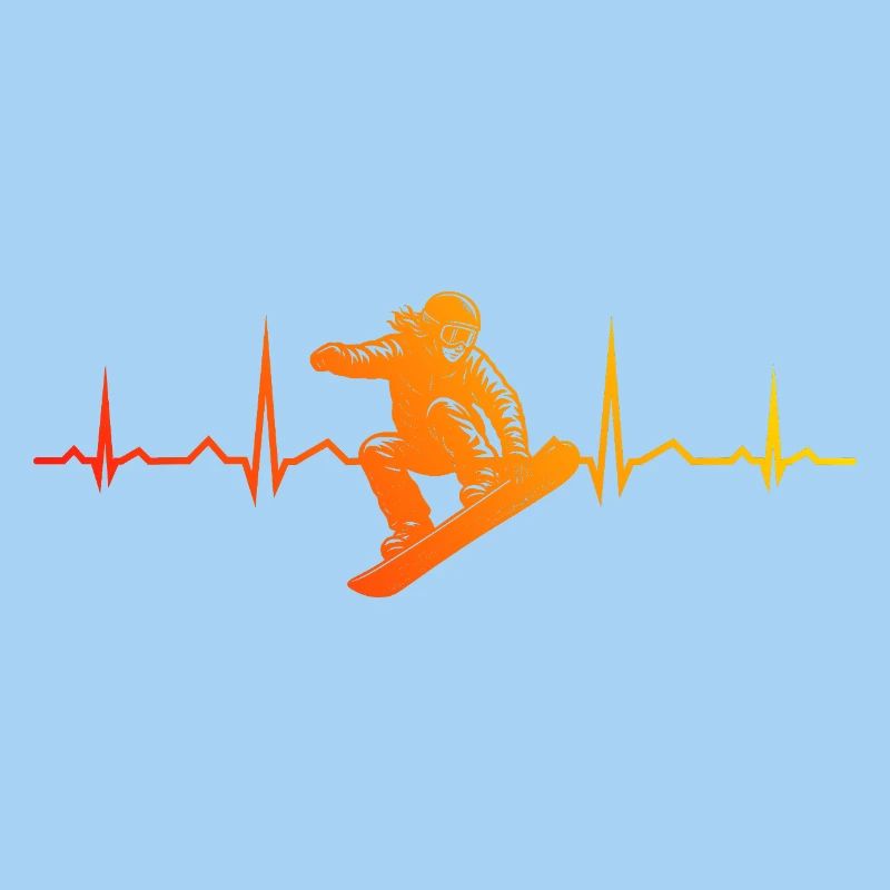Snowboard motif with recognition value