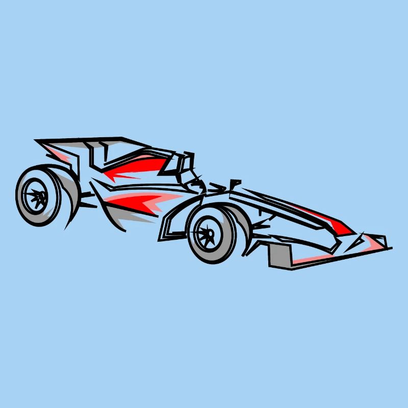 Illustration de voitures de course Conception du sport automobile