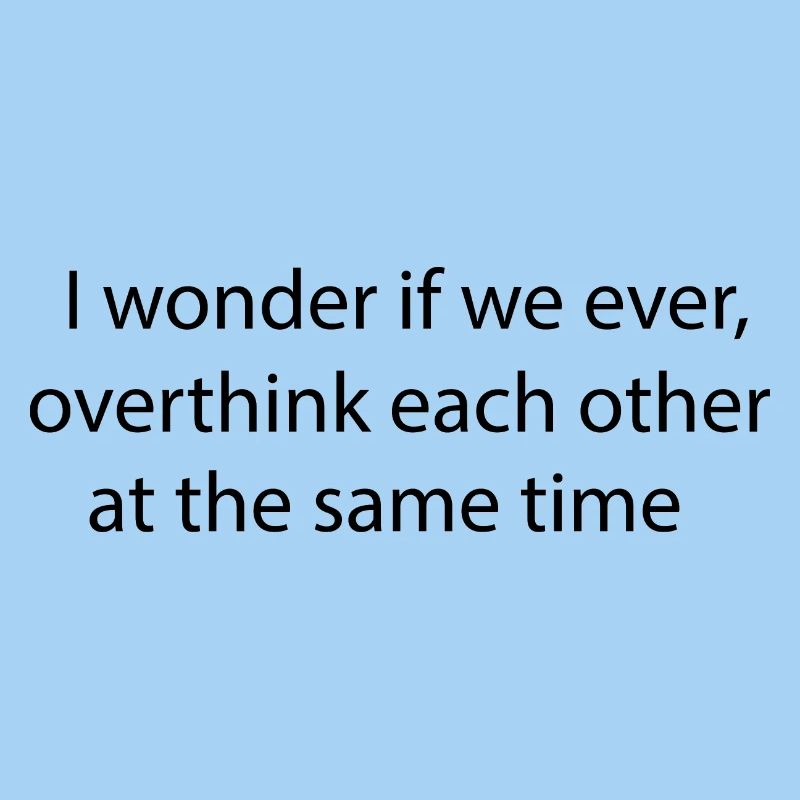 Statement lettering Overthinking