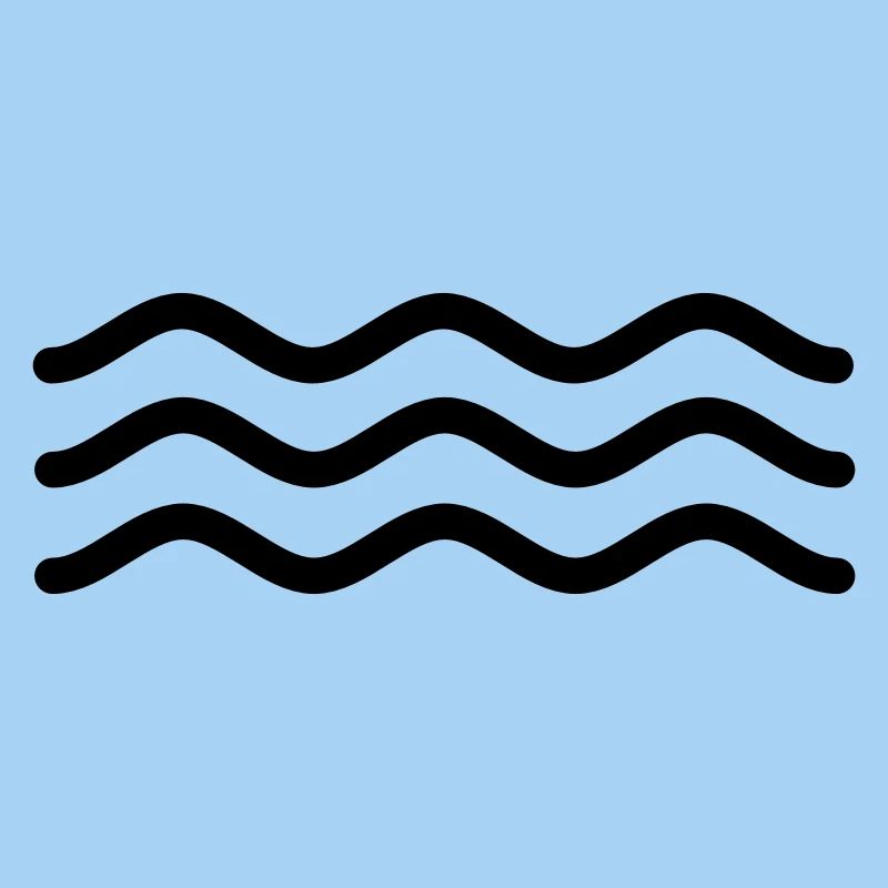 Abstract sign for water