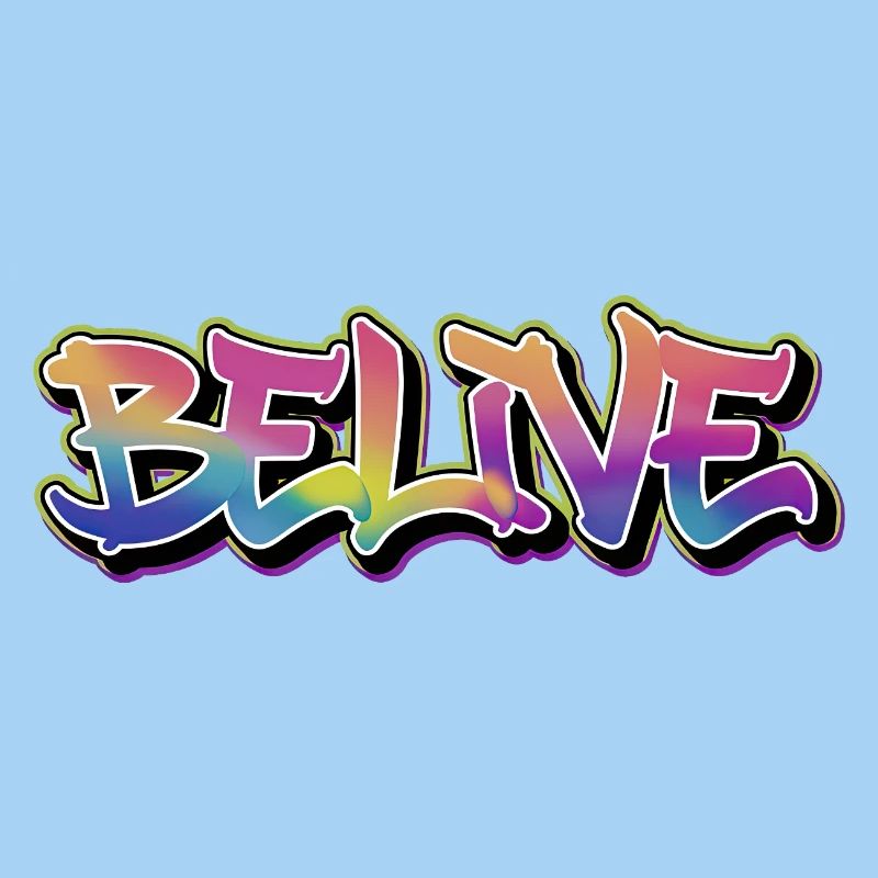 BELIVE Graffiti Rainbow