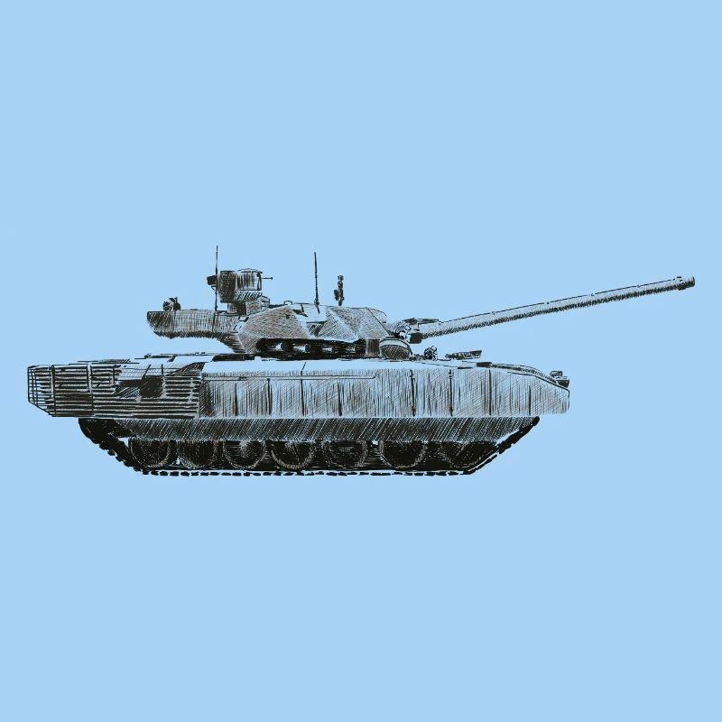 Monochrome Panzer Silhouette