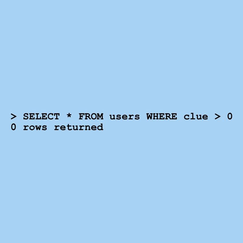 NERD HUMOR: Ahnungslosigkeit!