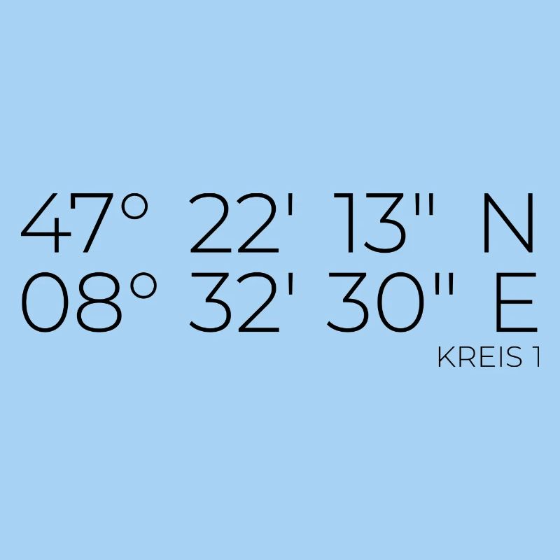 Coordinates District 1 Zurich