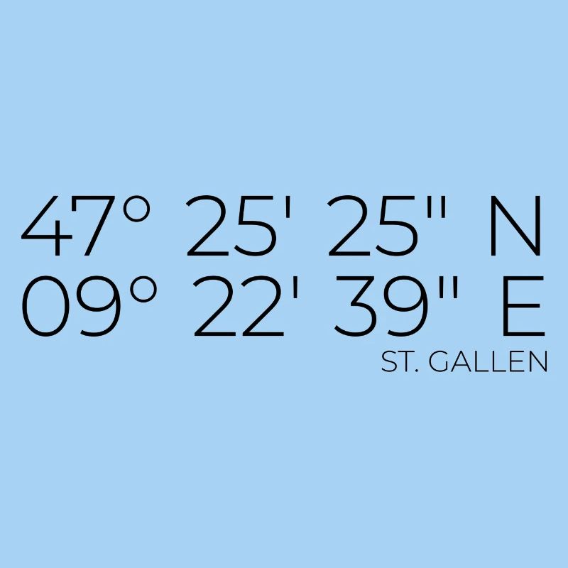 Coordinates St. Gallen
