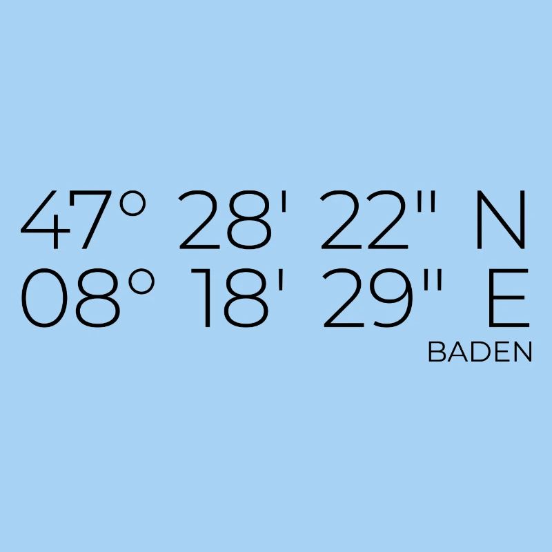 Coordinates Baden Aargau