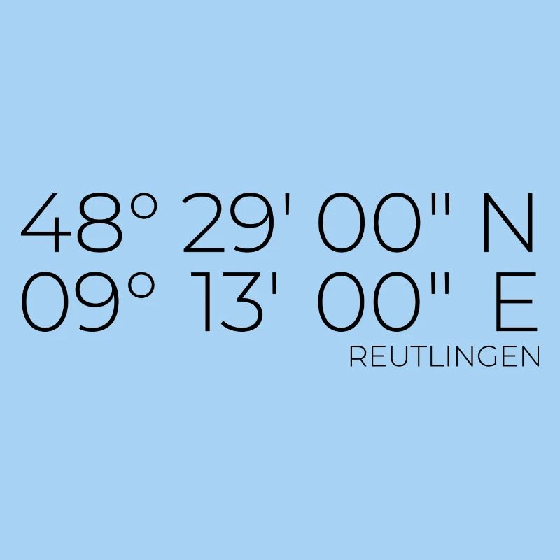Coordinates Reutlingen