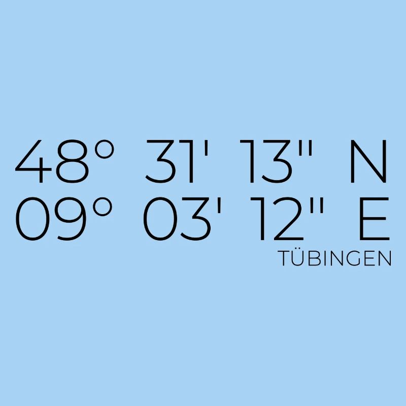 coordinates Tübingen