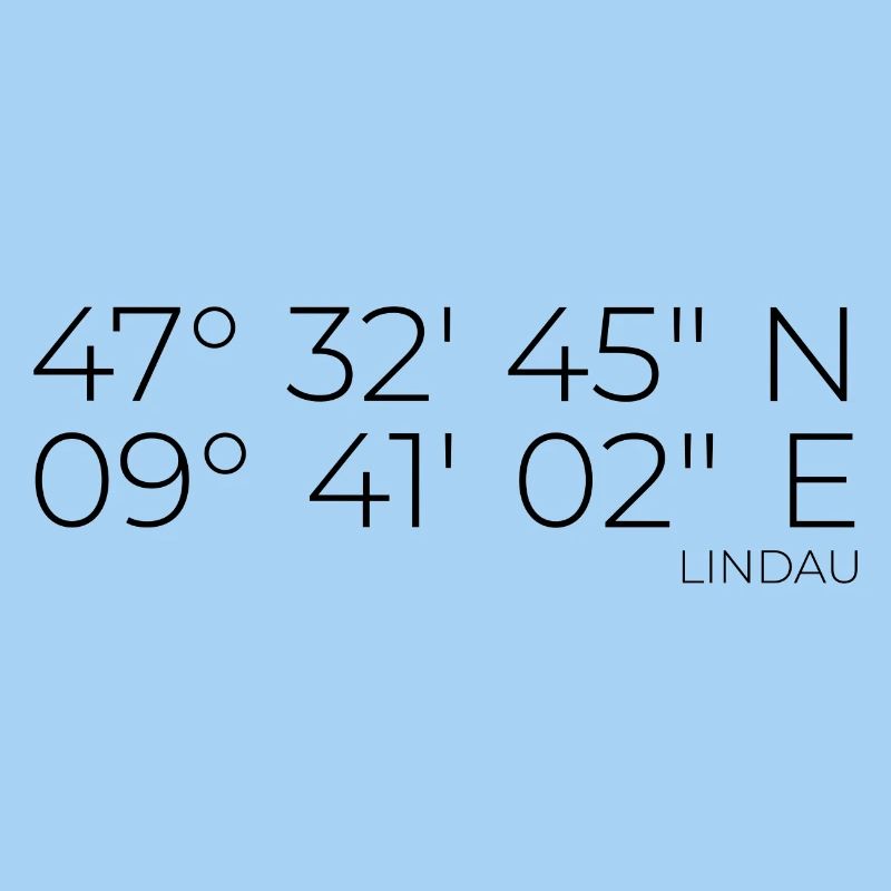 Coordinates Lindau Lake Constance