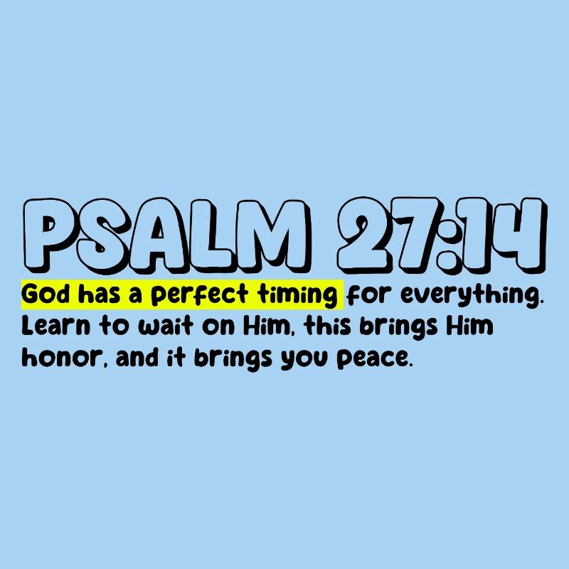 Psaume 27:14 | Citation de la Bible