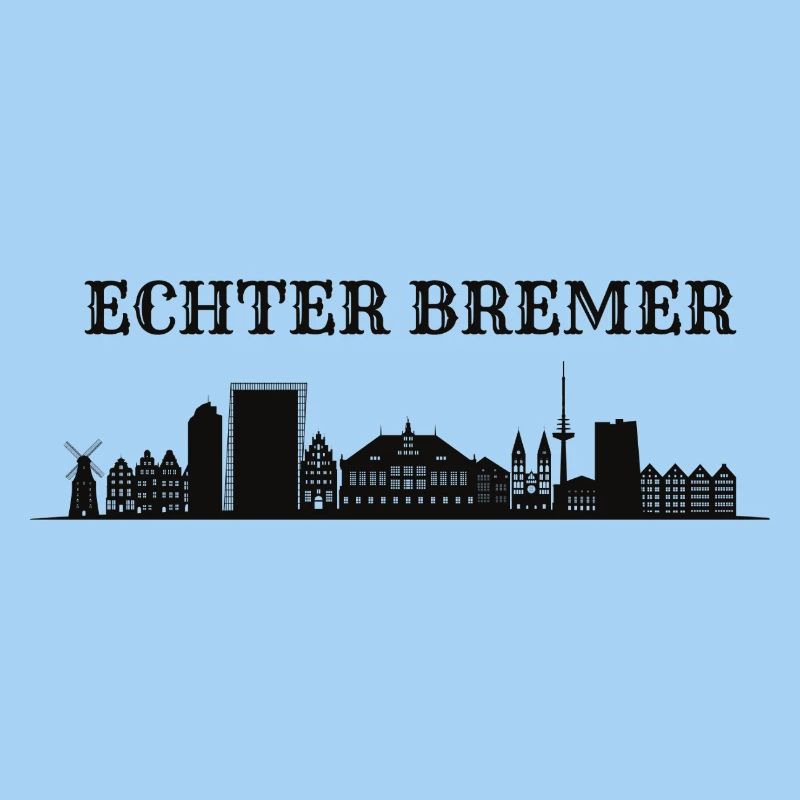 Echter Bremer Skyline Silhouette