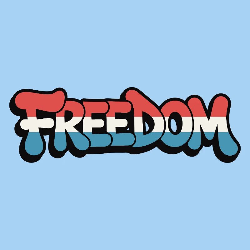 Freedom Typografie Statement Design