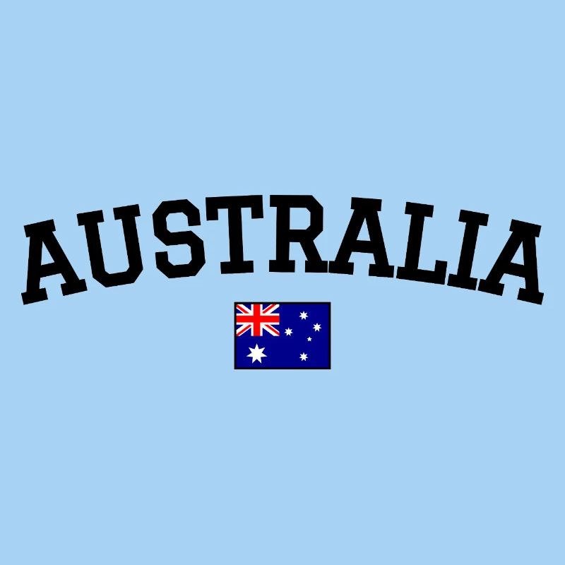 Australia Flag Design Black