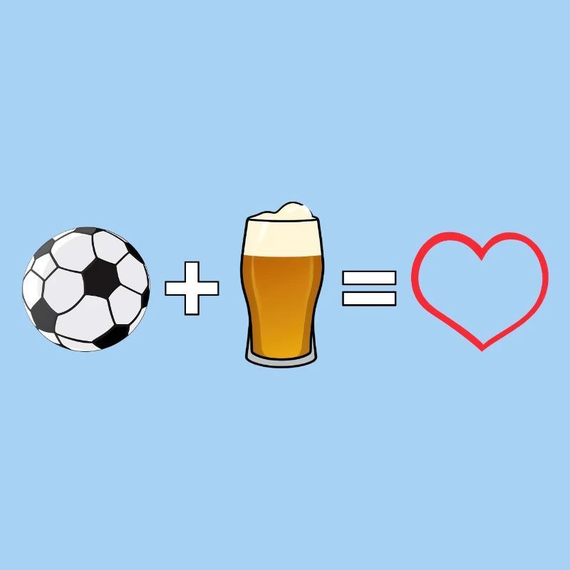 Fußball plus Bier gleich Liebe
