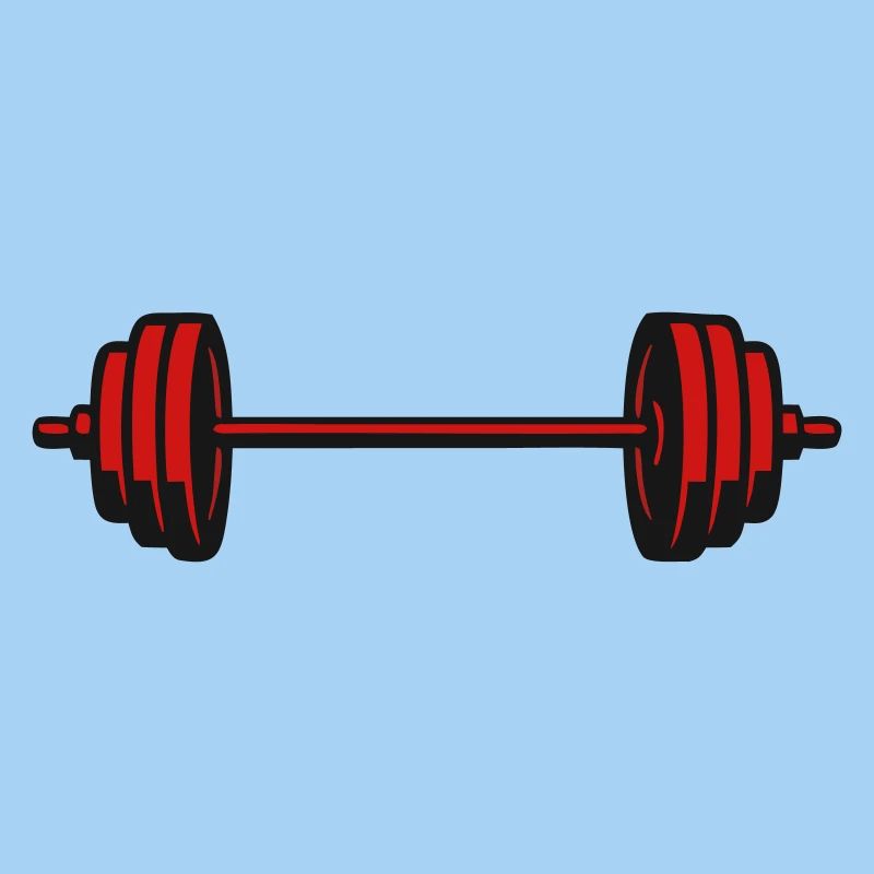 Barbell Weights Vector Icon