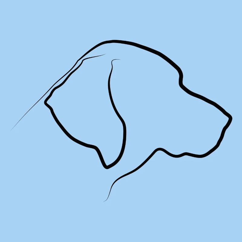 Silhouette labrador