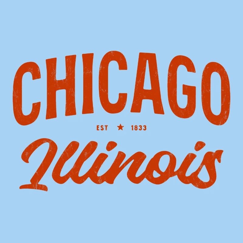 Chicago Illinois Vintage Script