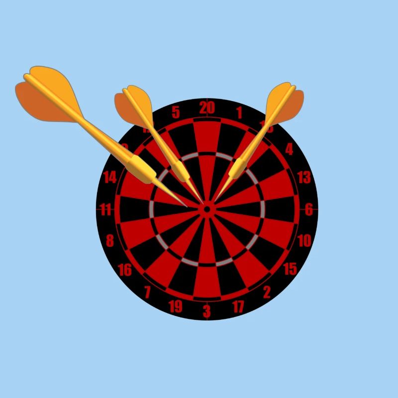 Fléchettes Flèches et jeu de fléchettes