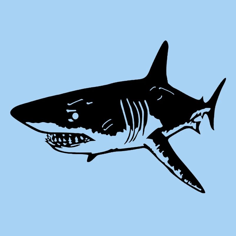 The predatory black shark