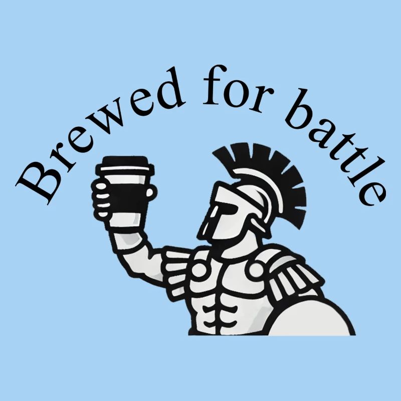 Brewed for battle - Gladiator coffee design