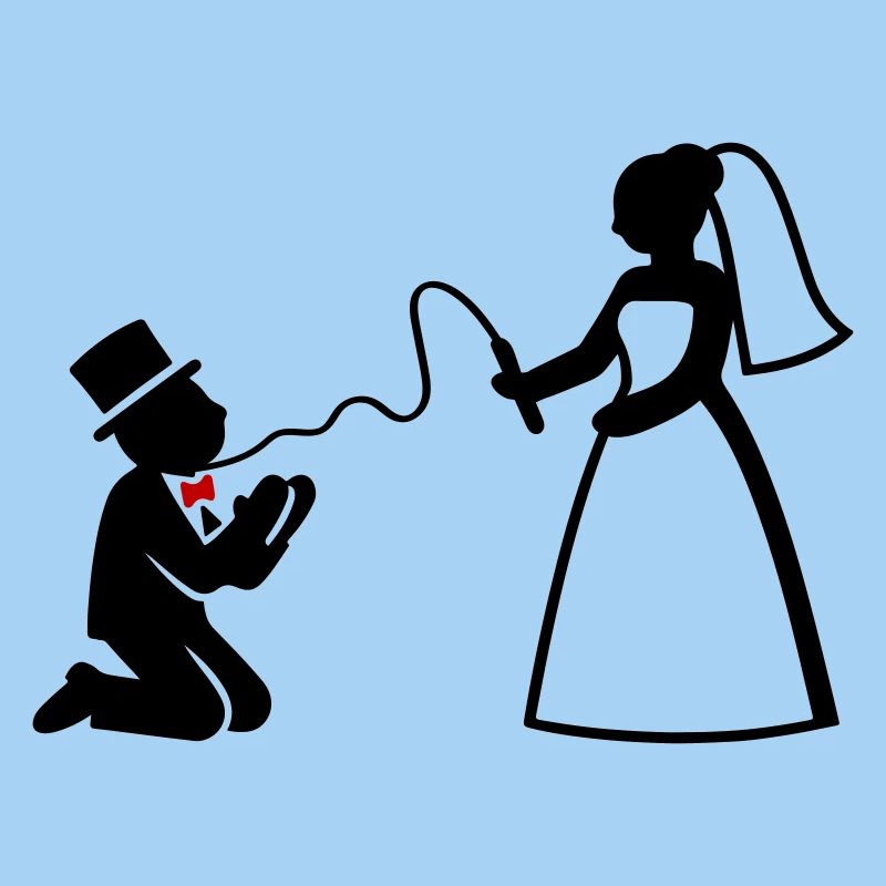 Brautpaar Ehe Paar Peitsche Hochzeit
