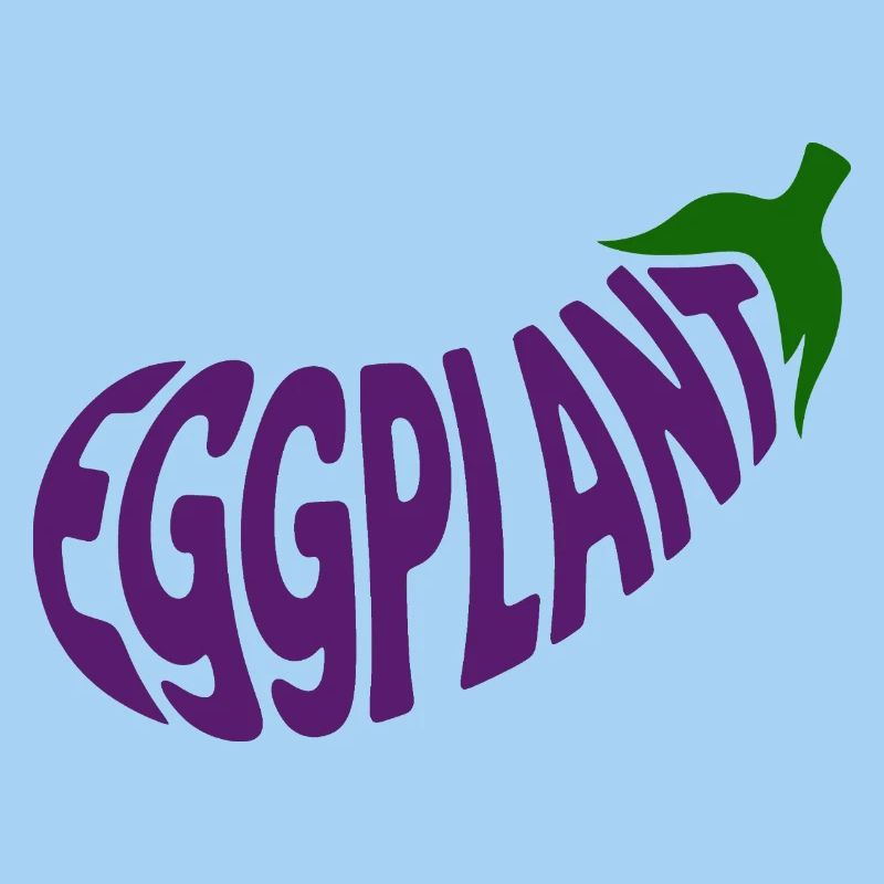 Eggplant - Cool Vegetable Logo