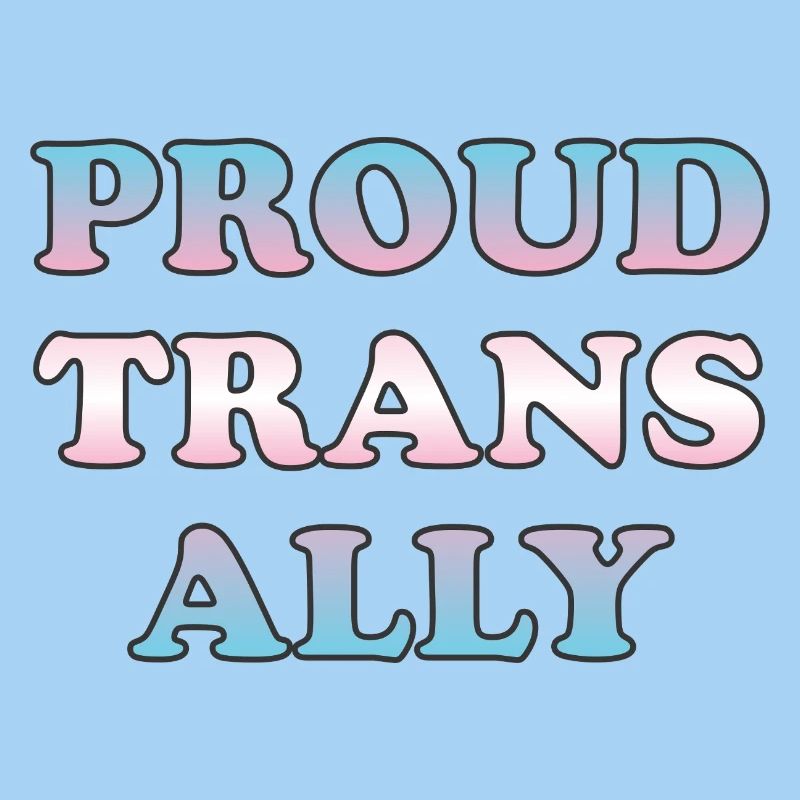 Stolzer Trans-Ally-Farbverlaufstext