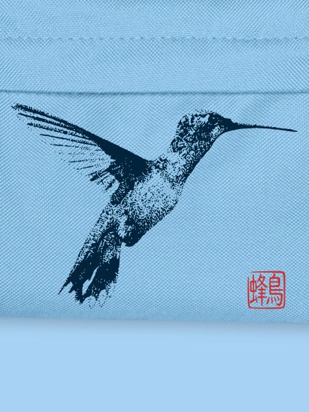 Hummingbird with Kanji Stamp