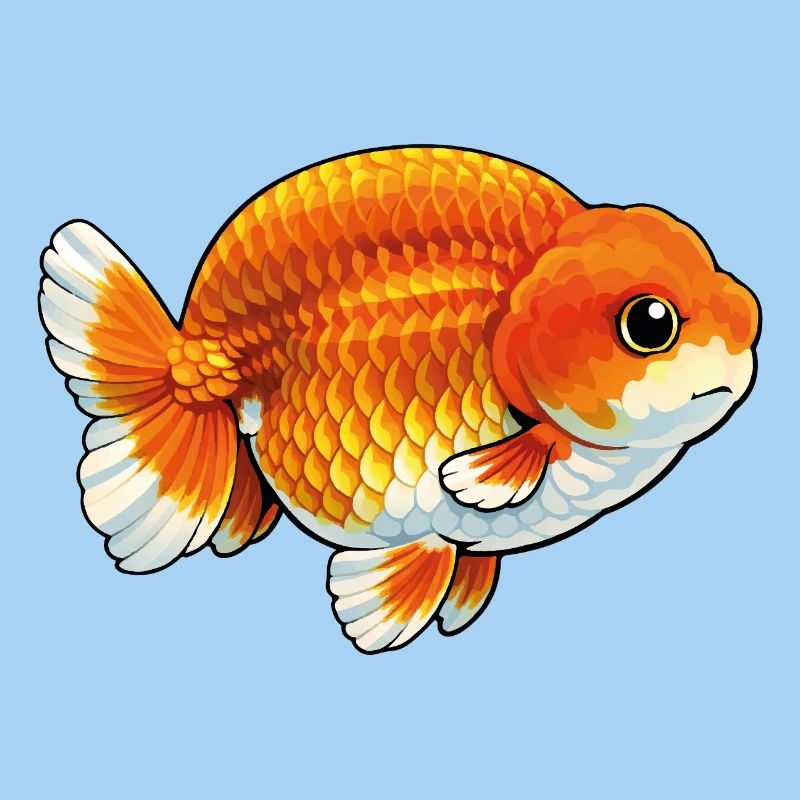 Buffle bossu Ranchu Poisson rouge de haute qualité