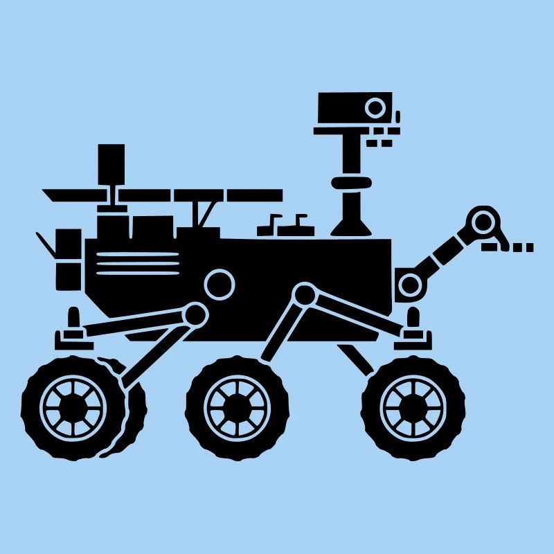  Mars Rover Roboter Silhouette