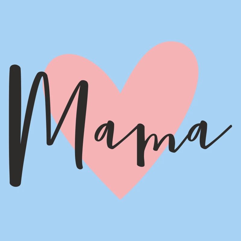 Mama mit Herz – Liebevolles Textdesign