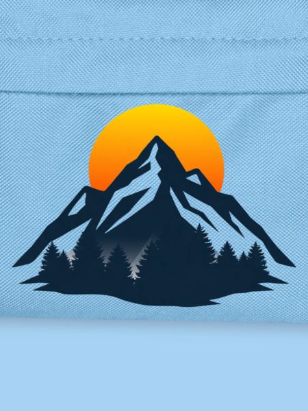 Sunset Mountain Silhouette