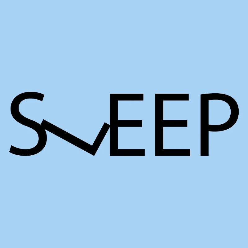 sleep - word design