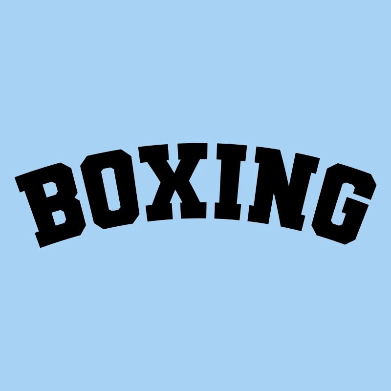 Boxing einfaches Design Schriftzug