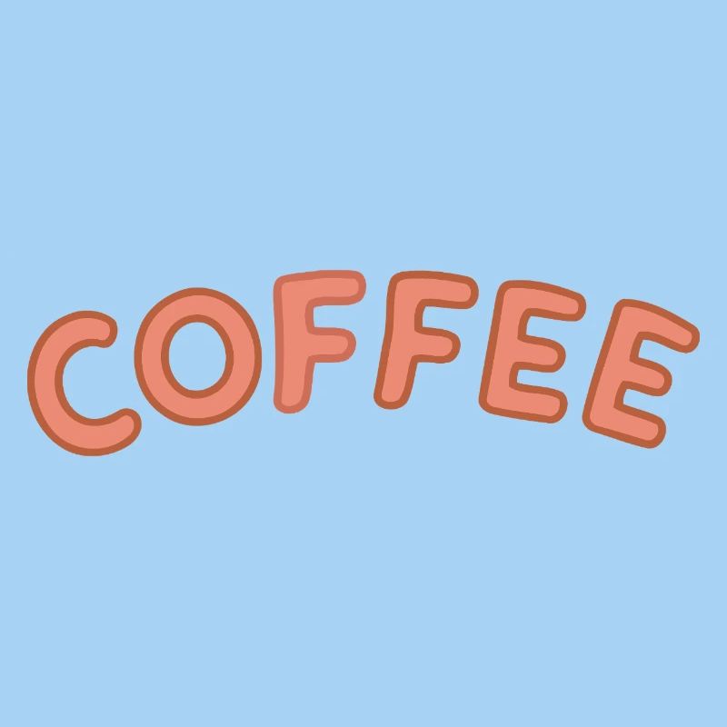 Kaffee-Letterpress-Bogen