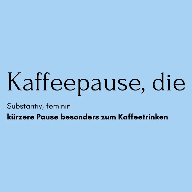 Kaffeepause, die